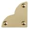 Dritz® Home Small Brass Smooth Quatrefoil Corners, 3 Pack